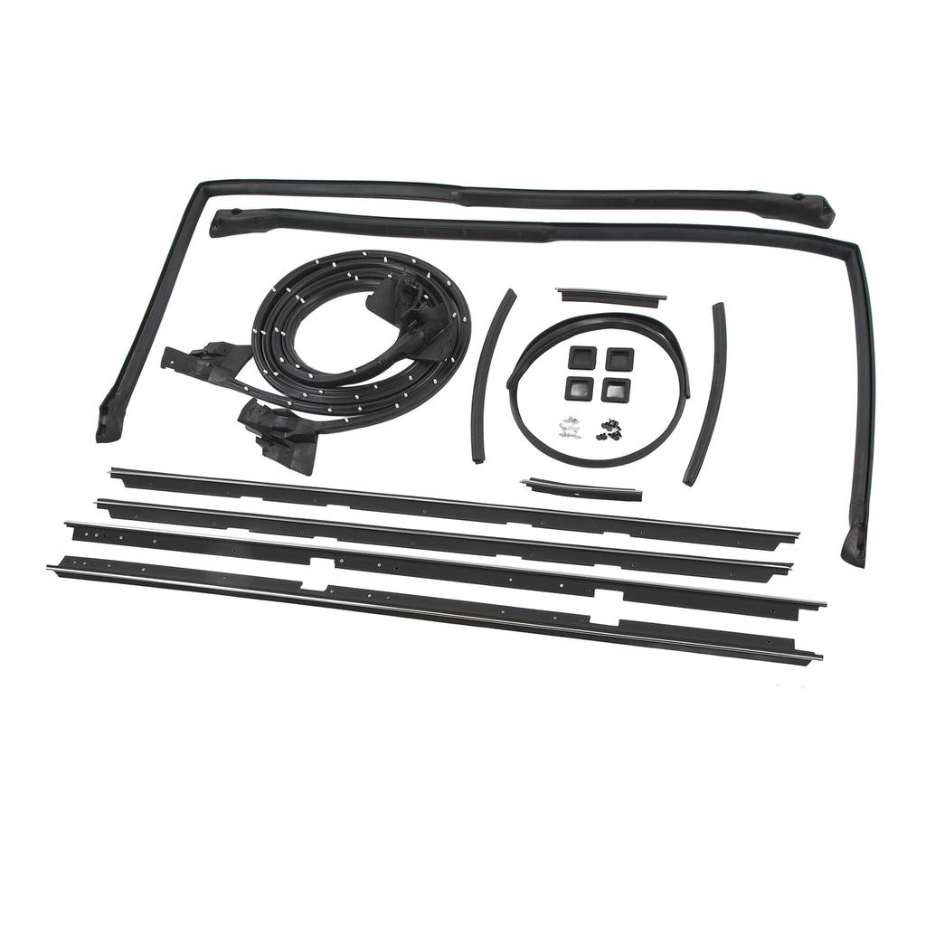 17 Pcs Door Tailgate Weatherstripping Seal Kit 2135478 Rubber Glass Roof Rail Seals Replacement for