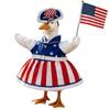 4th of July Patriotic Porch Goose Outfits Fits 23In Geese Statue 250th Anniversary Animal Clothes for USA 250th Anniversary
