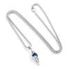"""Verlorener Kristall"" Rhombus Blaue Edelstein Speerspitze Halskette - Y2K Spicy Girl Stil Accessoire"