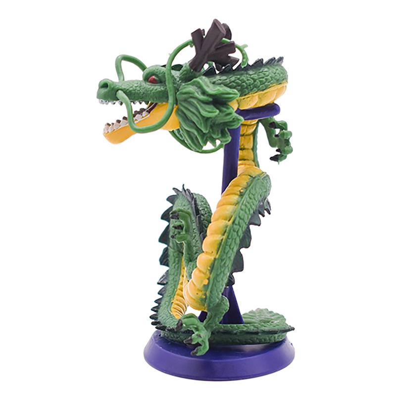 10CM Dragon Ball Z Azurový Drak Ručně Vyráběná Figurka DBZ Šenron Anime Kolekce Dekorace Model Panenky Stolní Ozdoba Narozeninové Dárky