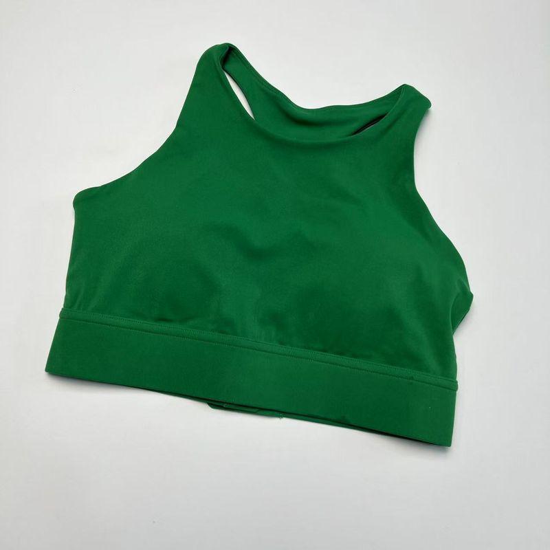 

2025 New Sports Underwear Women Running Shockproof Quick-Drying Beauty Back Fitness Vest Professional Training Yoga Clothes Bra 4030 Retro Green 6/M (50.00 kg-60.00 kg