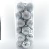 Christmas Decoration 8cm Plastic Balls Party Hanging Ornaments Classic Bucket Set Electroplated Spheres Holiday Decor