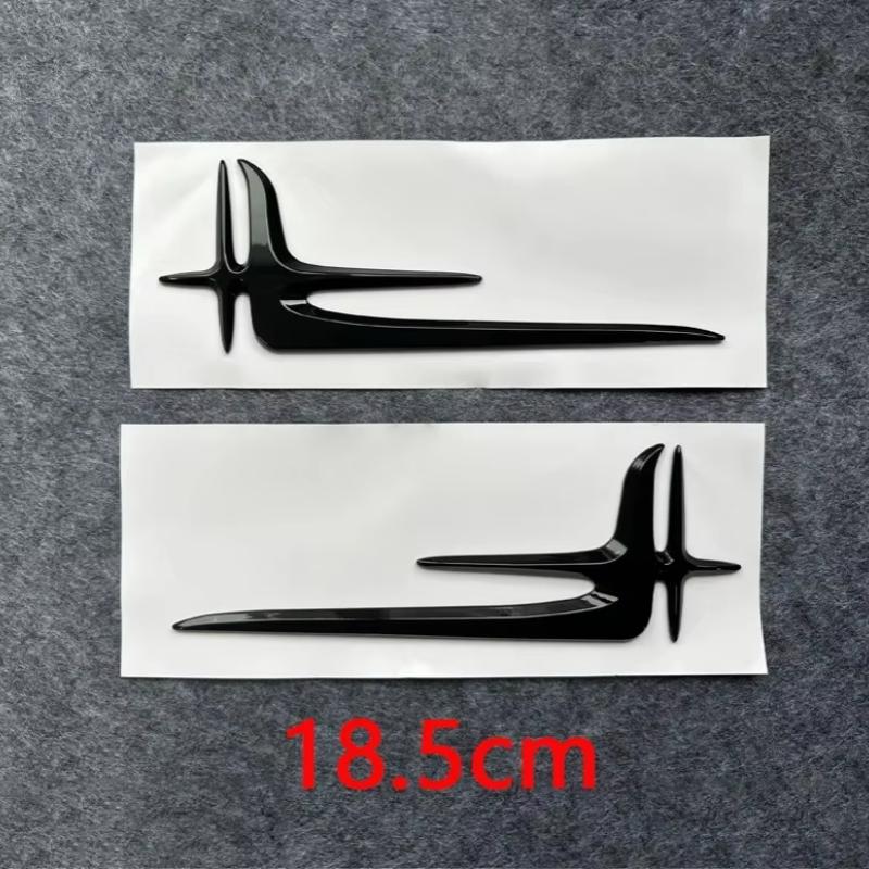 For Mercedes Benz fender side angel wing labels C-class E-class C200L extended version refit accessories pair decals stickers RX7
