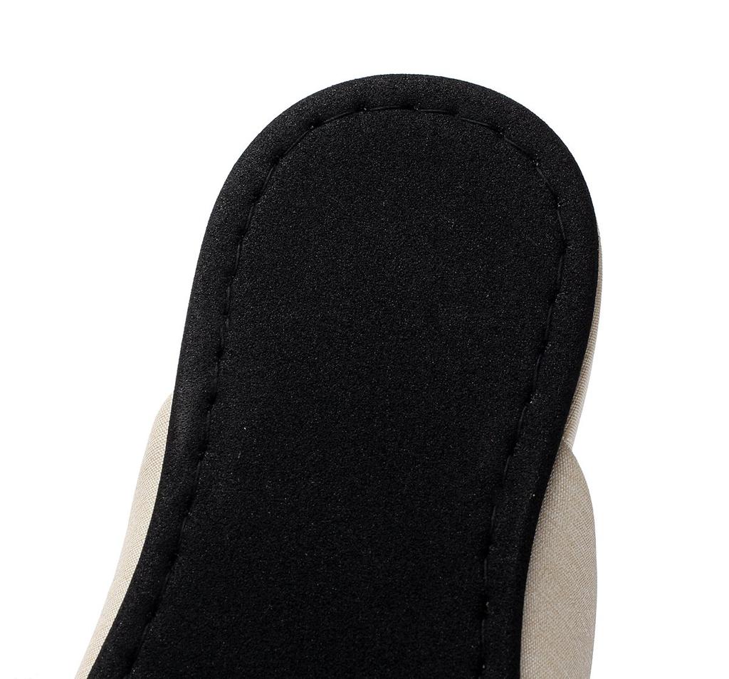 And Sodium Vinyl Leather Slippers In 1 Pair or [MOONROOM] [Wipeable] [Stain-Resistant] [Alcohol-Resistant Hypochlorite-Resistant] Fabric-Look