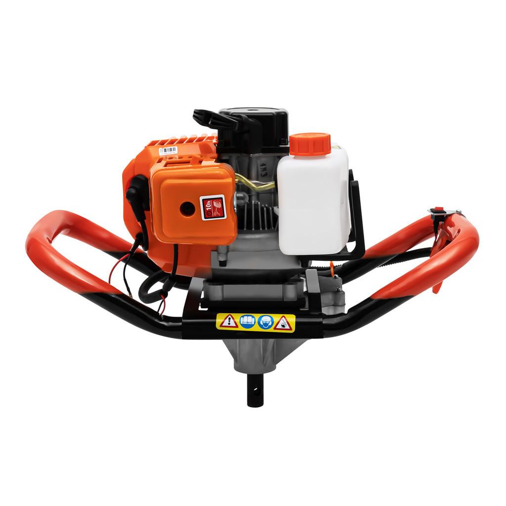 8500 U/min 52 ccm 2-Takt Pfostenlochgräber Handgeführter Benzinbetriebener Erdbohrer Bohrer Hohe Leistung Landwirtschaftliche und Landschaftsbauwerkzeuge