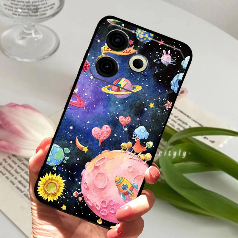 Für Tecno Pova 6 Neo Hülle Stoßfest Weiches TPU Silikon Handyhülle Für Tecno Pova 6 Neo Funda Pova6 Neo Capa Niedlicher Cartoon