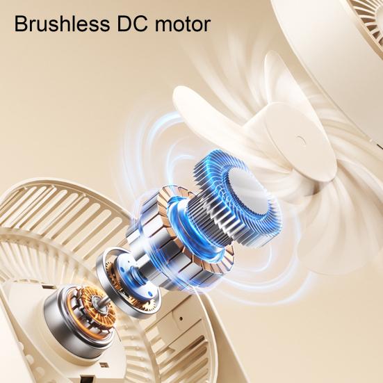 Wall-Mounted Desktop Fan with 5 Speeds Low Noise Electric Fan