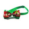 Pet  Collar Christmas Series Adjustable Flashing Diamonds Pet Bow Tie Collar