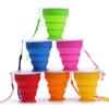 Outdoor Portable Silicone Retractable Folding Cup Safe Healthy Collapsible Cups For Small Drinking Mugs with Lids Reusable