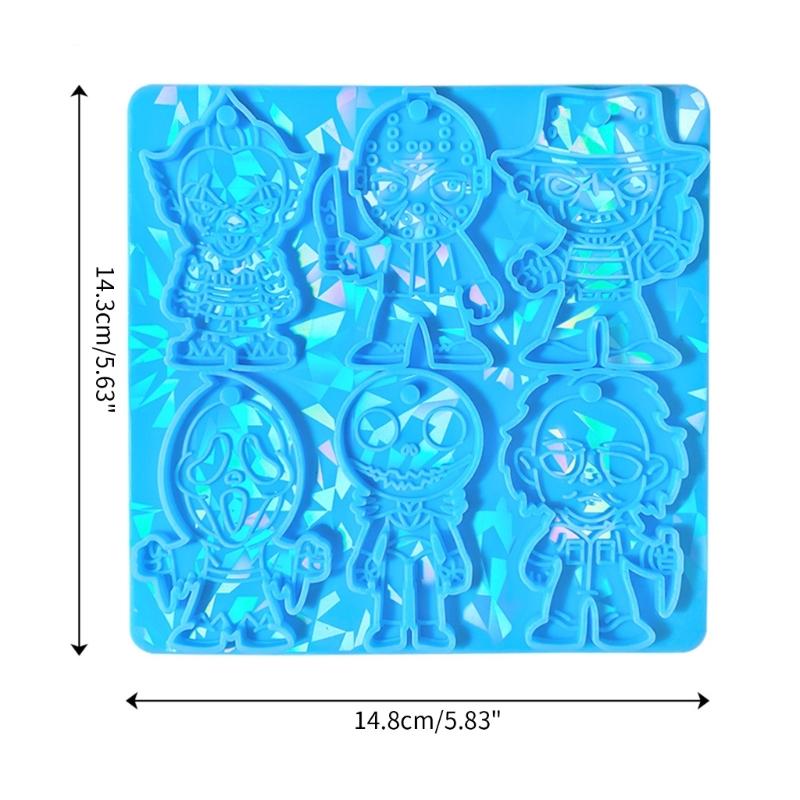 Silicone Cartoon Weirdo Holographic Molds Light Shadow Earrings Pendant Mold DIY Ornaments Jewelry Epoxy Crafting Mold