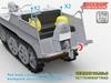 Freedom Model Kits Scale World War II German Kettenkraftrad Plastic Model FRE16001 1/16 Sd.kfz.2