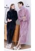 Women's Plus Size Long Nightgown - Double Zipper, Autumn/Winter Pajamas, Home Wear Robe