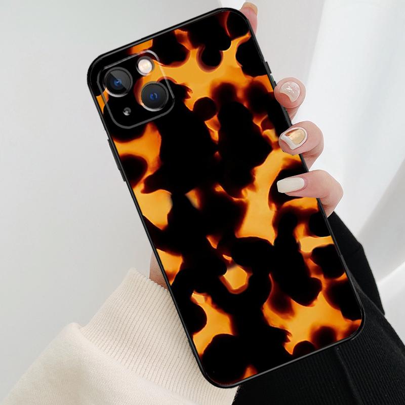 Vintage Tortoise Shell Phone Case For iPhone 17 Pro Max 16 15 14 11 12 13 Pro Max mini 15 16 Plus 16e 17 Air Cover
