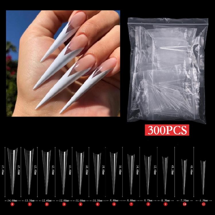 Stiletto Nagelspitze Lange Stiletto Nagelspitze Acryl Nagelspitzen Spitz zulaufende Falschnagelspitze