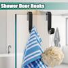 Multi-Purpose Hooks Silicone Shower Door Back Hook Hanging Rack Clothes Coat Hat Towel Hanger Storage Hook Bathroom Accessories