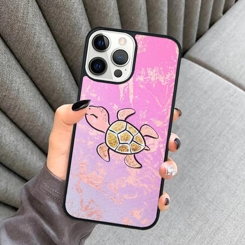 warming green turtles Phone Case For iPhone 17 Air 16 16e 15 13 14 Pro Max 11 12 Plus 2022 MAX Shell Cover coque