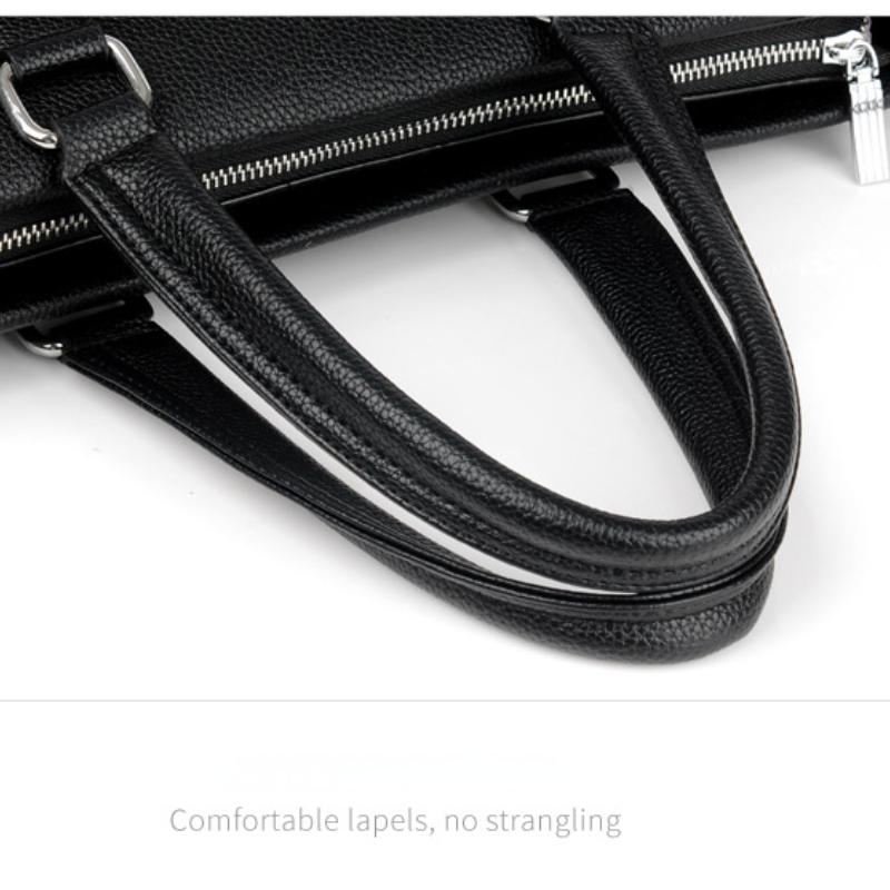 Men's Bag Handbag Soft Leather Large-capacity Casual Business Shoulder Bag Messenger Business Briefcase Men
