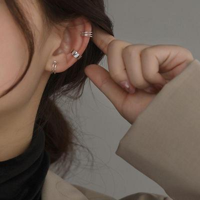 Pure Silver Ear Clips for Non-Pierced Ears - Simple, Fashionable Ear Cuffs for Women