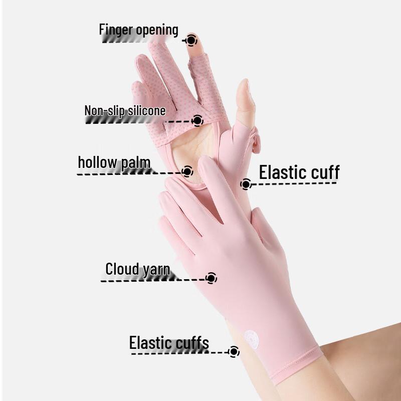 Lilang Ice-Feel Fingerless Sun Protection Cycling Gloves