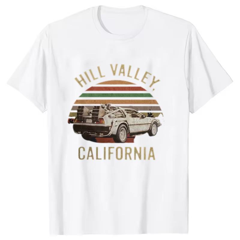 Hill Valley T-shirt, Back to The Future Shirt, Marty Mcfly, Hill Valley, Classic Men Women Tees Tops Harajuku Streetwear