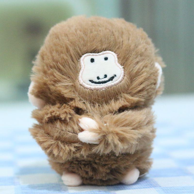 Charming Little Monkey Plush Toy Cute Cartoon Animal Keychain Bag Pendant