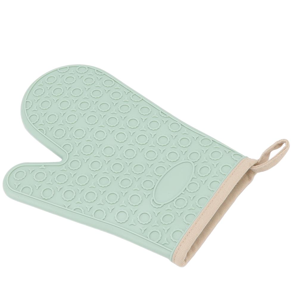 Silicone Oven Mitt High Temperature Resistant Waterproof Slip Proof Kitchen Baking Glove with