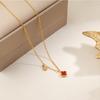 A Sophisticated and Elegant Four-leaf Clover Necklace Petite Charming Versatile and Stylish