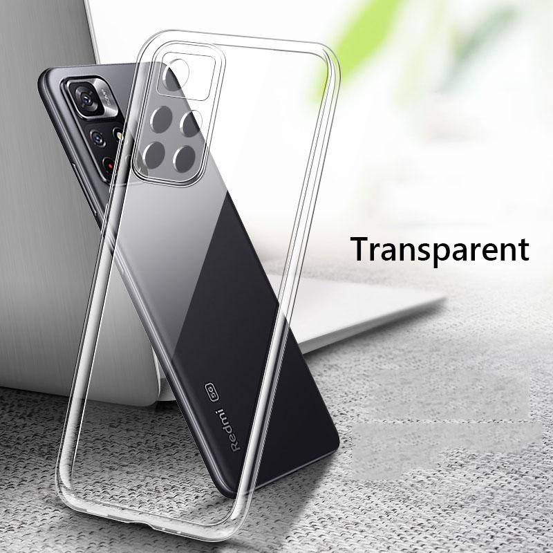 Simple Soft Clear Phone Case On For Xiaomi Redmi Note 11 Pro 11S Note11 Note11S Global Version G Back Cover