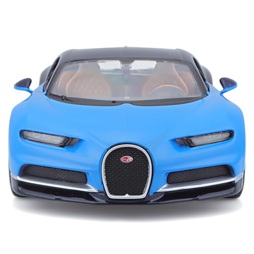 Maisto 1/24 Bugatti Chiron 2015 Blue / Diecast Model Car, Finished Product 31514 BU