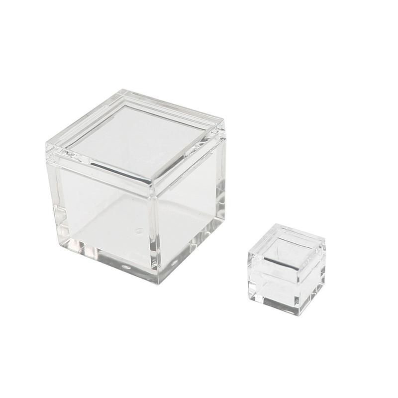 10PCS/Set Acrylic Cases Element Cubes Box For Element Cube Shape Clear Boxes Collection Storage For 10MM 25.4MM Element Cubes