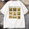 Respect The Local Wildlife TShirt Unisex Women Gift for Nature Lover T Shirt Animal Vintage Postage Tshirt Streetwear Male Tops