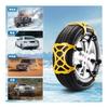 Rockykey 6 Pieces of Tire Chains, Non-metallic Car Tire Chains, Snow Chains, Car Chains, Easy to Install, No Jacking Required, Compatible with