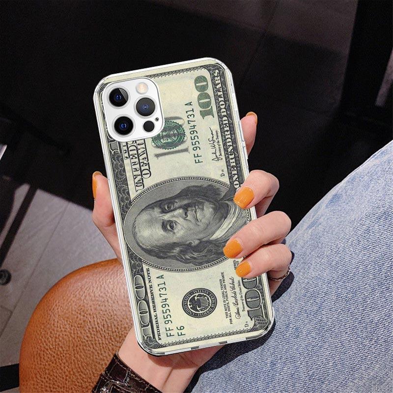 Banknote Dollar Cash Money Phnoe Case for Iphone 17 Air 16 11 12 13 Mini 14 Plus 15 Pro Max 7 8E SE 2020 16ProMax Phone Cover Co