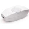 Rotary Light Dimmer Switch with White 220-230v Cable and Push Button for Compatible Dimmable LED Lighting Solutions