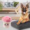 Knuffelhondenspeeltje Cartoon Paddenstoelvormig Bijtbestendig Tandenknarsen Verminder Verveling Interactief Puppy Kauwspeeltje Roze