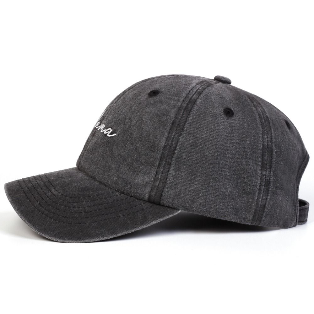 Washed Cotton Parents Couple Baseball Hats Vintage Baseball Cap Mama Papa Embroidery Caps Gift