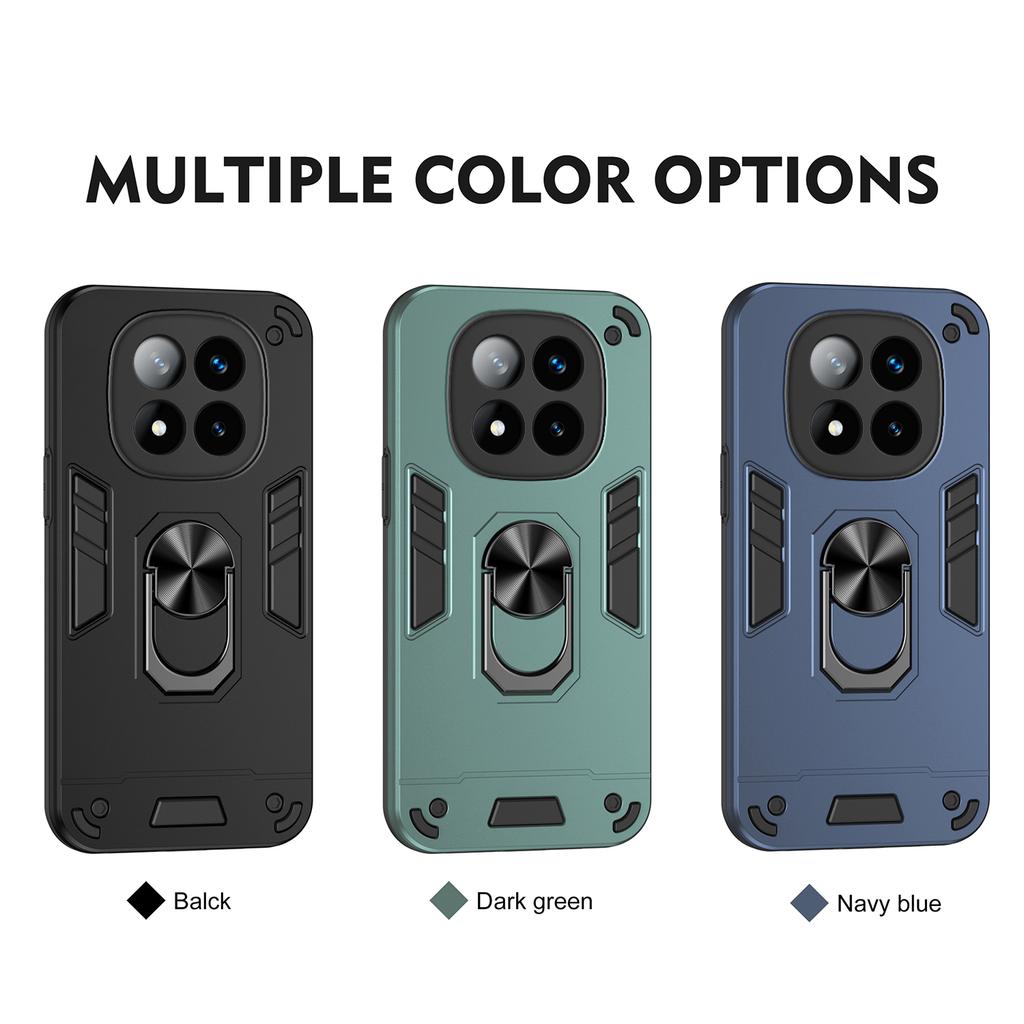 Custodia Grado Militare per Xiaomi Redmi Note 15 14 Pro Pro+ Plus 5G 4G Cover Protettiva Antiurto Supporto ad Anello Supporto Capa Fundas