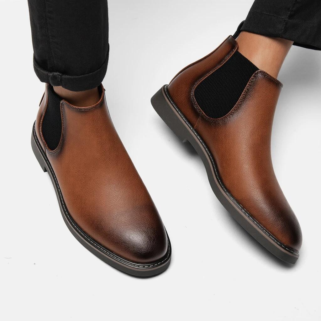 Boots Men Brand Comfortable 2026 Fashion Boots Leather