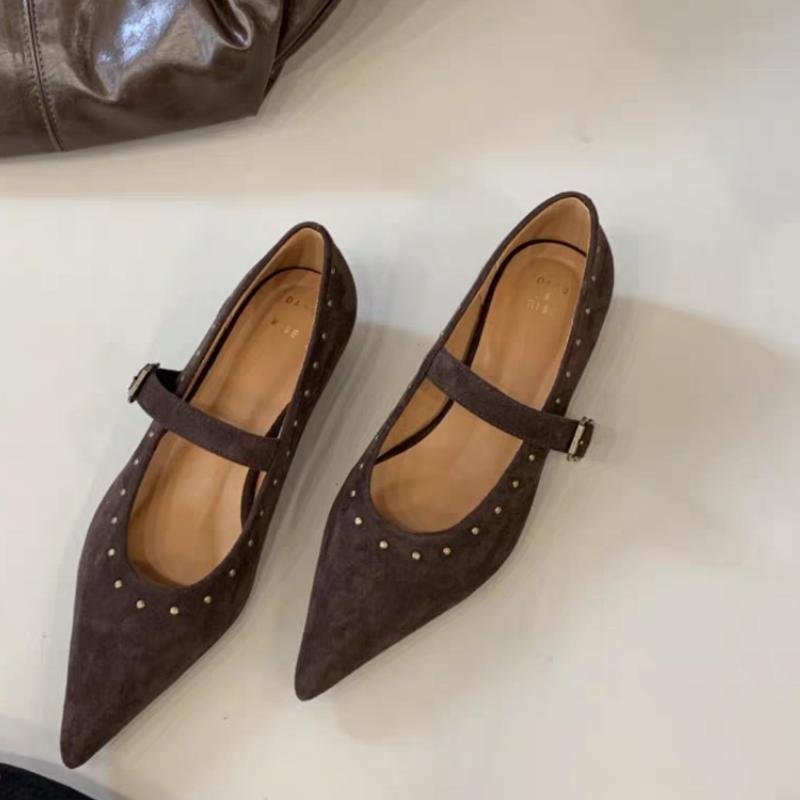 Pointed Toe Women Luxury Shoes Flats Fashion Sexy Loafers Shoes Shallow Designer 2025 Autumn Elegant Dress Zapatillas De Mujer