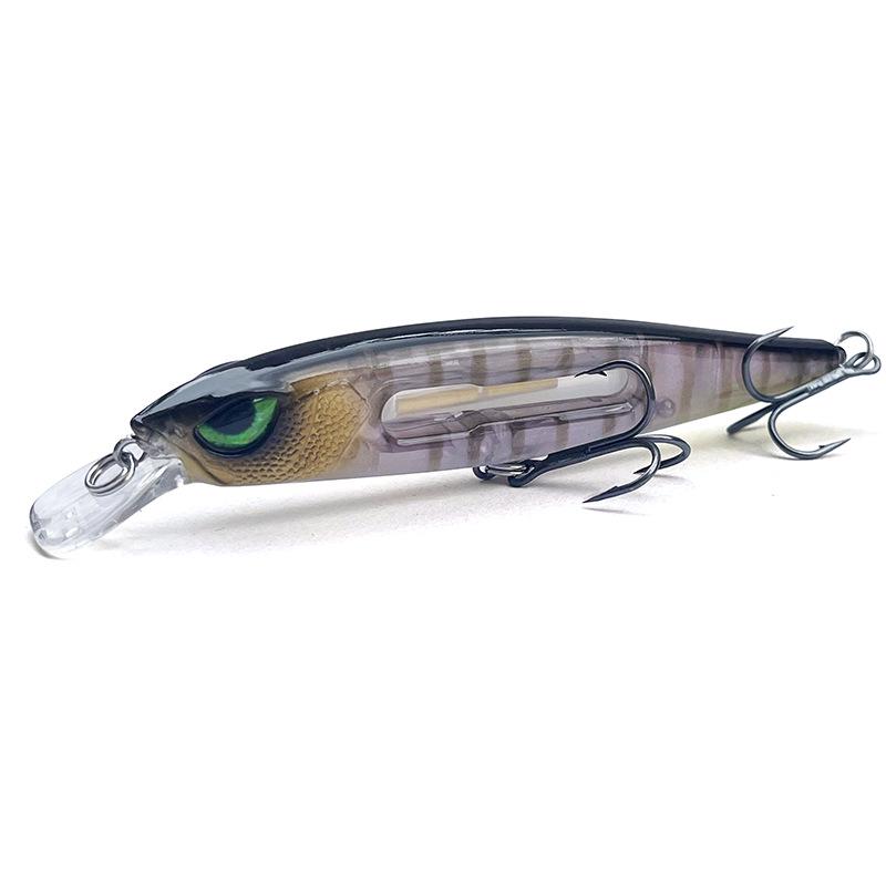 

Плавуча Мінноу-приманка з брязкальцями для нічного лову прісноводної жереха, окуня, мандаринки та морського окуня