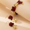 Fashion  Jewelry Set Bracelet Earrings For Women Ladies