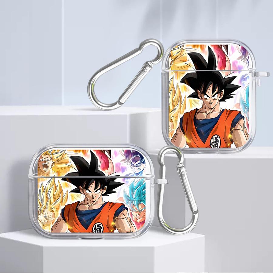 Clear Earphone Cases Cover Case For Airpods 4 Pro3 1 2 Pro2 Pro 3 Dragons Balls Frieza Son Goku