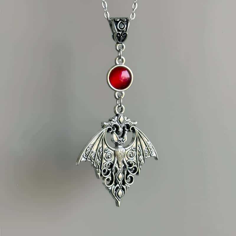 Gotisk Vintage Fladdermus Choker Hänge Halsband För Män Kvinnor Hip Hop Biker Fest Smycken Gåvor