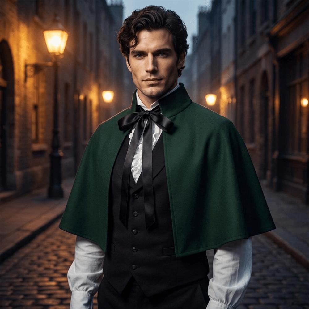 Fantasy Halloween Cloak Retro Cosplay Costume Multi-functional Renaissance Costume Stage Costume