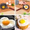 1pc Mini Egg Pancake Frying Pan Nonstick Small Omelette Pan Cute Pattern Fry Pan Multifunction Cookware for Breakfast