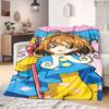 Cardcaptor Sakura Cool Print Flannel Blanket, Anime Character Design for Bed, Versatile Usage for Picnic, Travel and Couch_LIAN