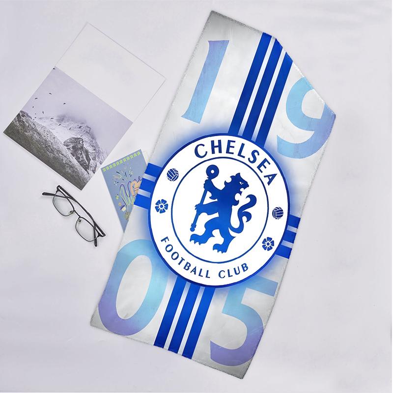 Chelsea Fc Fashion Beach Towel: Ideal for Summer Adventures Soft, Absorbent and Quick Drying Suitable for Swimming and Bathing