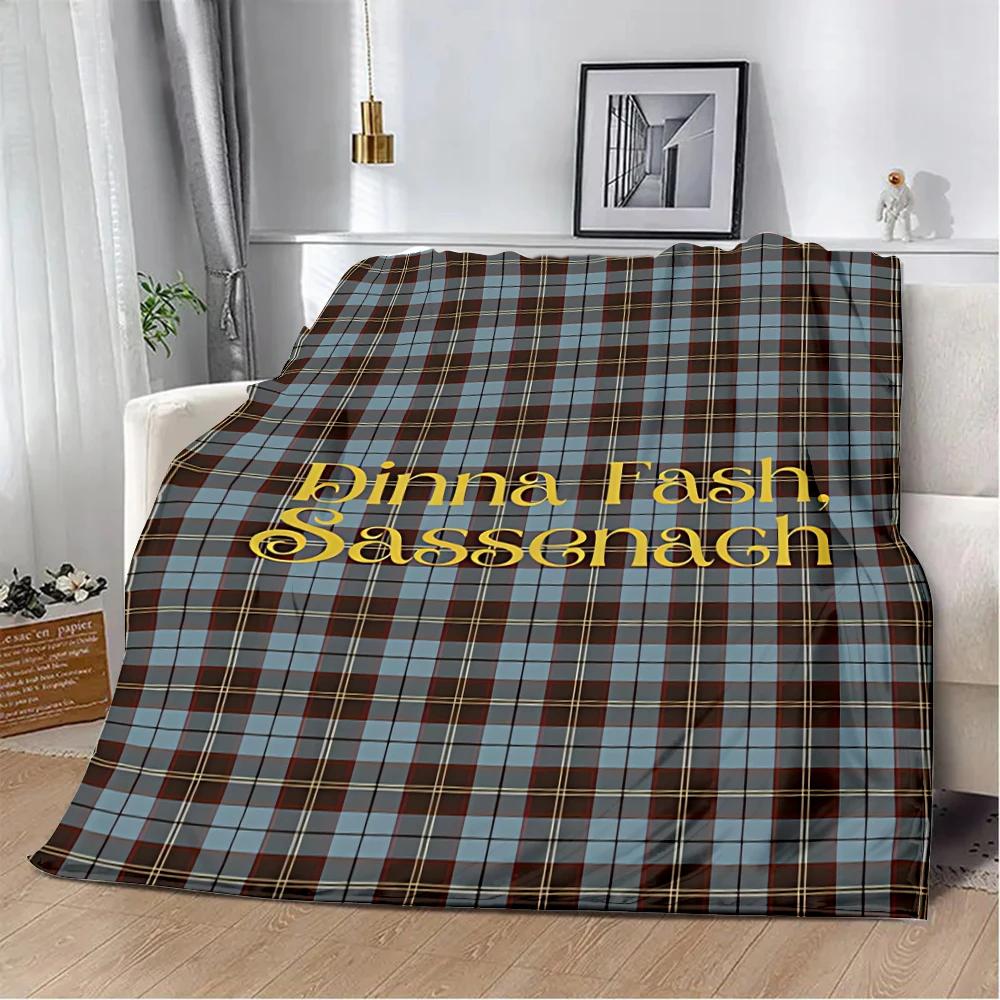 OUTLANDER TV Jamie Fraser Sassenach Libellen-Print Decke Picknickdecke Warm Weich und Bequem Zuhause Reise Geburtstagsgeschenk