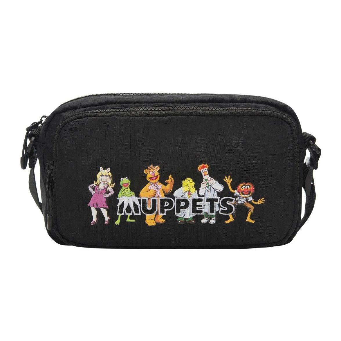 

Li Ning X Disney Muppets Comet Simple Fashion Fabric Crossbody Shoulder Bag Unisex bags Black ABDS475-2 Black