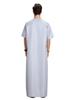 Middle East Men's Solid Color Short Sleeve Robe, TH809